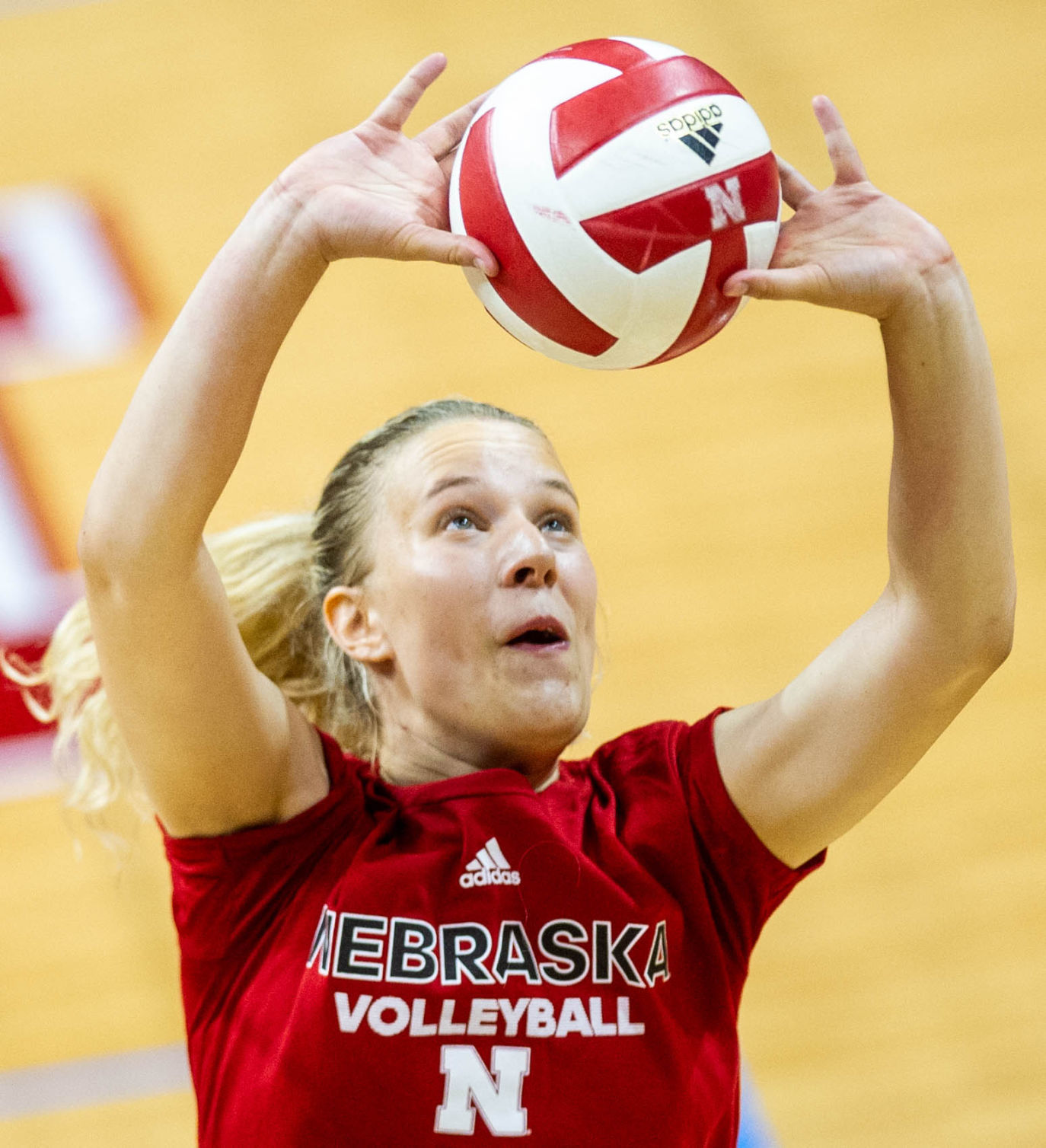 NU volleyball practice, 8/8/18